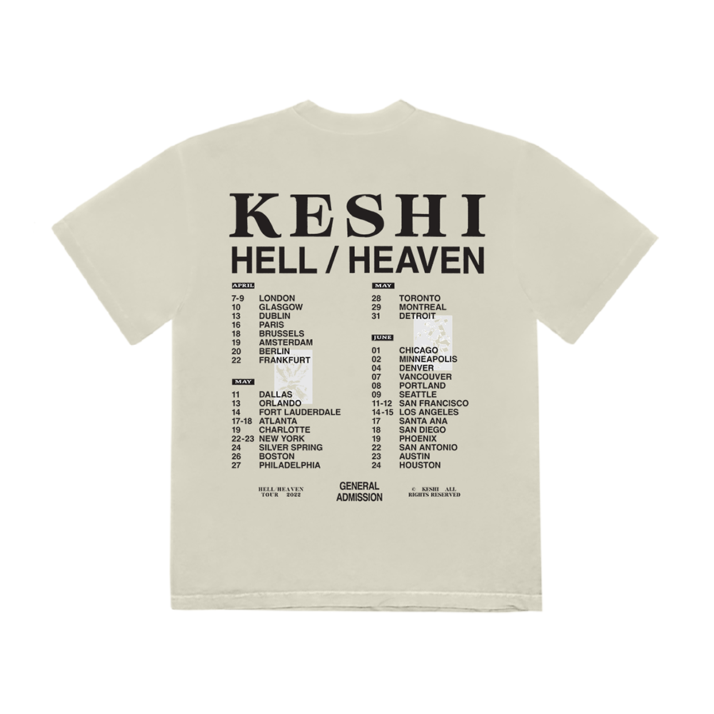 HELL HEAVEN WORLD TOUR TEE BACK