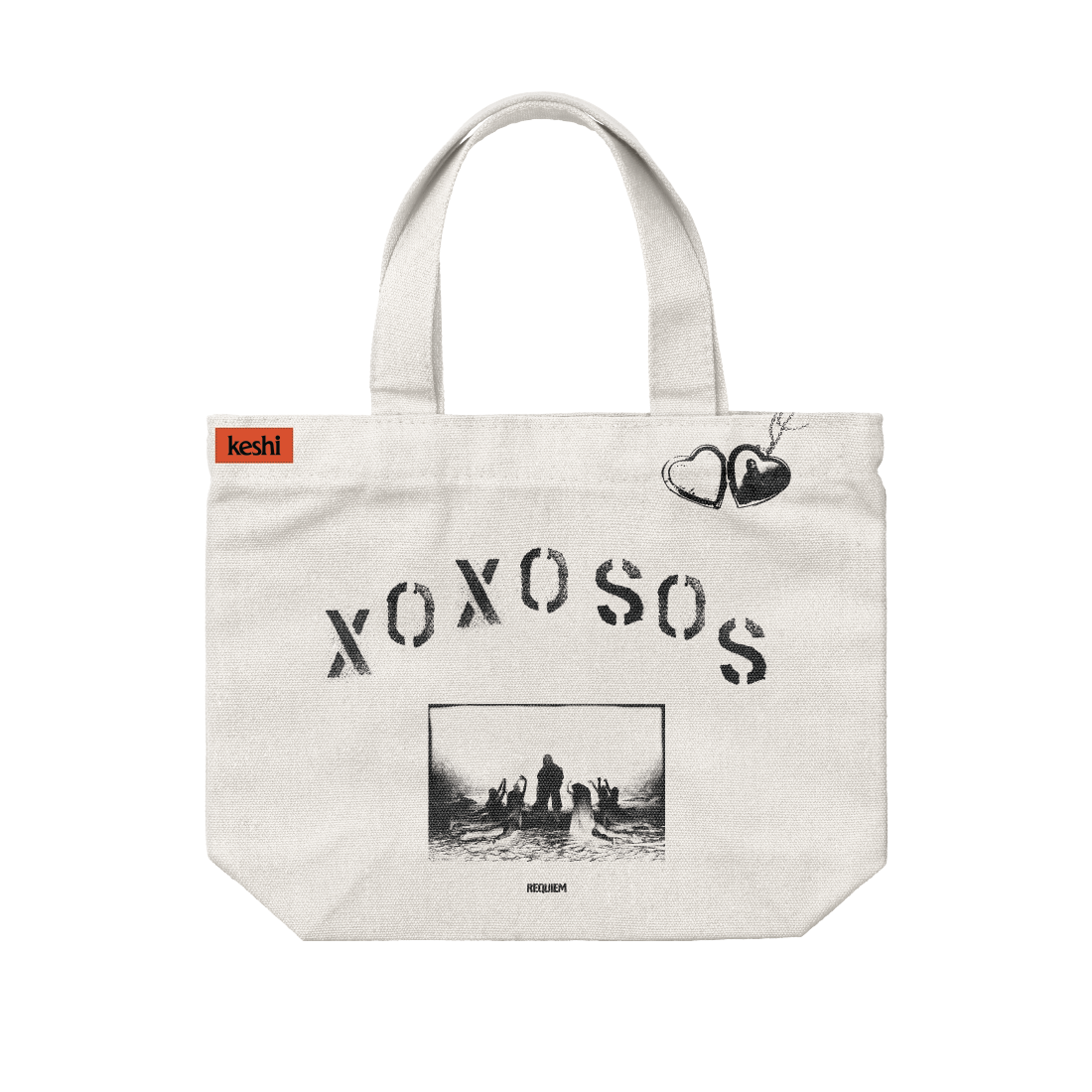 XOXOSOS TOTE BAG [CREAM]