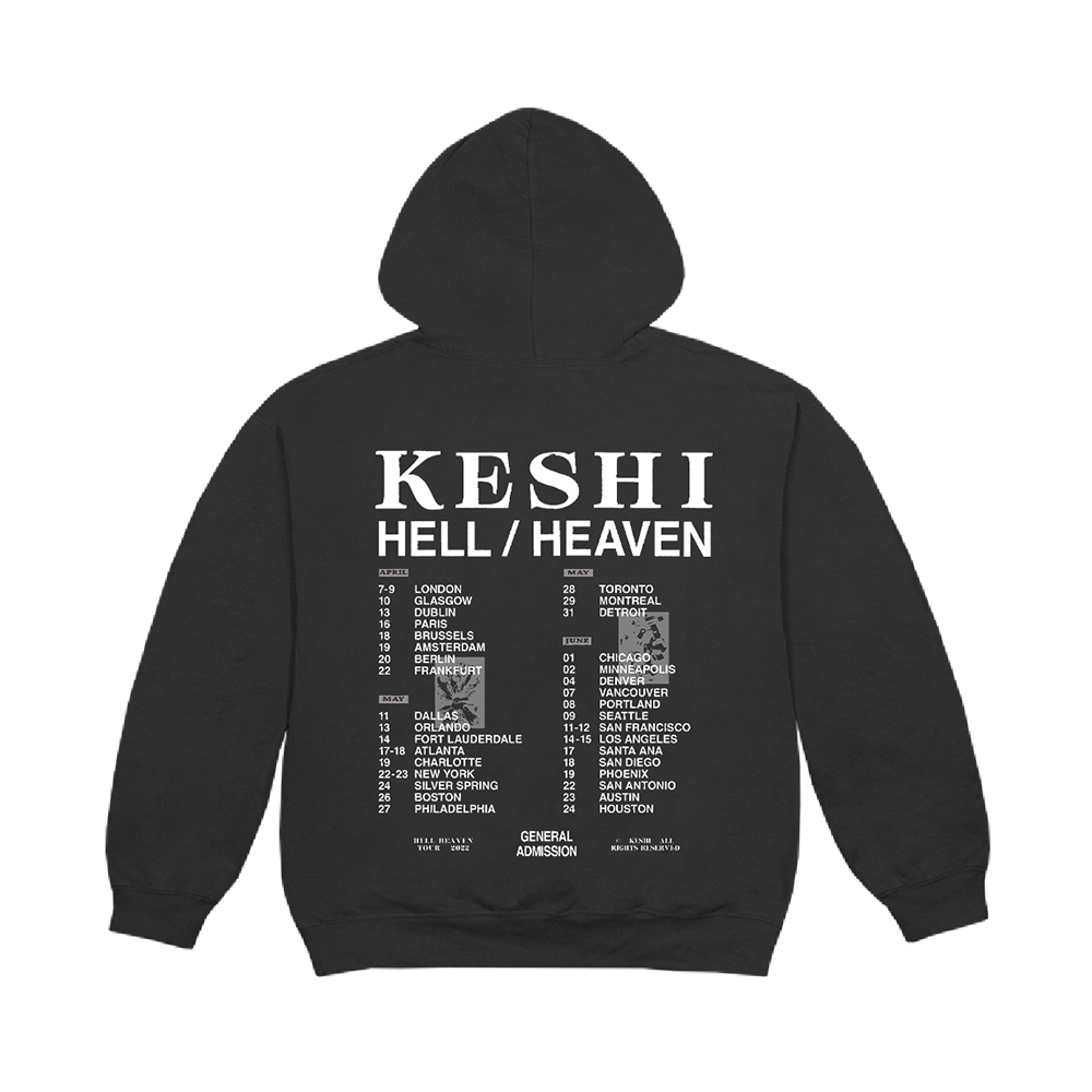 KESHI HELL/HEAVEN ツアーパーカー HELL / HEAVEN WORLD TOUR HOODIE - keshi official store